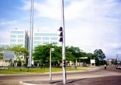 Rue dans le centre-ville de Libreville