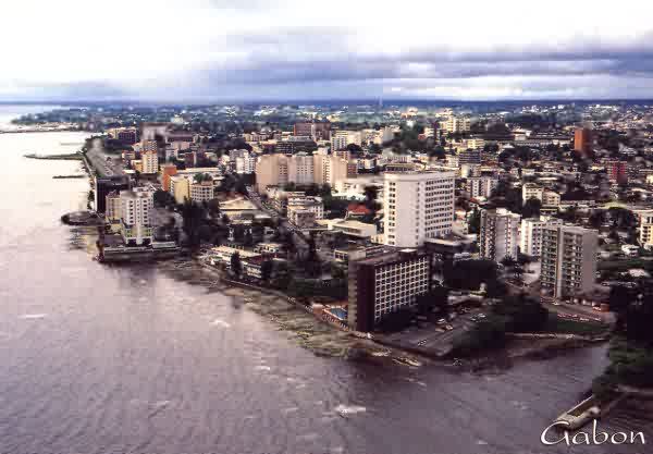 une vue arienne de Libreville